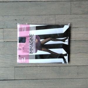 NEW Immagine Fashion Black and White Tights
